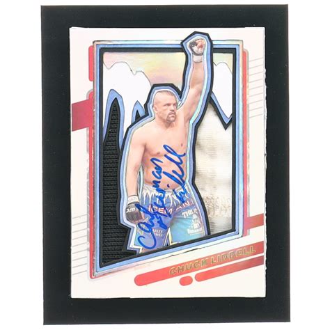 Chuck The Iceman Liddell Signed Custom Trading Card Pristine