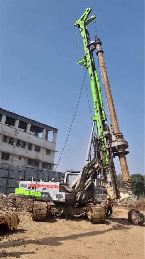 Automatic End Bearing Pile Hydraulic Rotary Piling Service In Mumbai