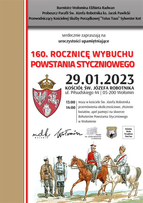 Obchody 160 rocznicy wybuchu Powstania Styczniowego Gmina Wołomin