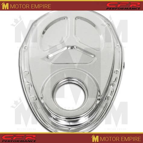 Fits Chevy Sb Engine 283 305 327 350 400 Timing Chain Cover Chrome Ebay