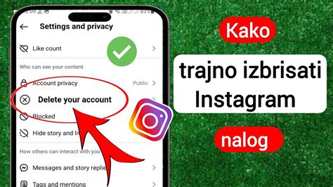 Kako trajno izbrisati Instagram nalog iPhone Izbrišite Instagram