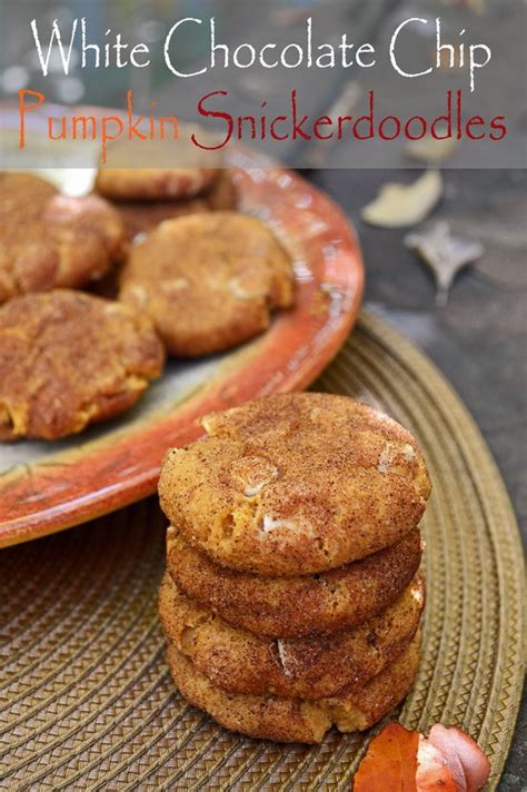 White Chocolate Chip Pumpkin Snickerdoodles Breezy Bakes