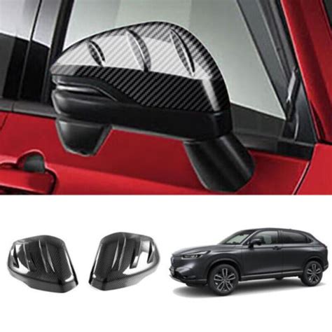 X For Honda Hr V Hrv Carbon Fiber Side Rearview Mirror Cover