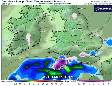 Weather in Cornwall as Met Office says -4C cold snap hitting this week ...