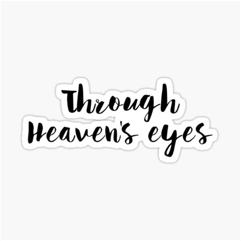 Through Heavens Eyes Prince Of Egypt Quote Sticker For Sale By