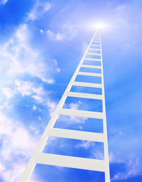 Ladder in the sky stock photo. Image of achievement, challenge - 9247382