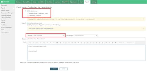 Email Template Credential Wisenet Resources