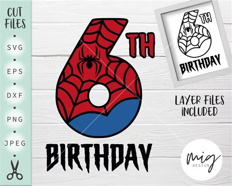 Free Spiderman Birthday Svg Free Svg Png Eps Dxf File