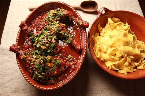 Italian Red Wine Braised Duck With Olive Gremolata Recipe Nyt Cooking