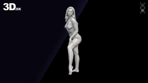 Cleaned 3D Body Scan Mia Brown Nude By 3d Sk