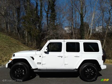 2021 Bright White Jeep Wrangler Unlimited Sahara High Altitude 4x4