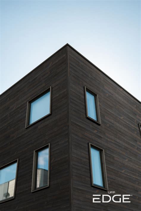 Go Dark with Thermally Modified Wood Cladding | Exterior siding, Wood ...