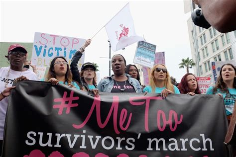 Hollywoods Metoo March Hundreds Show Support For Victims Of Sexual