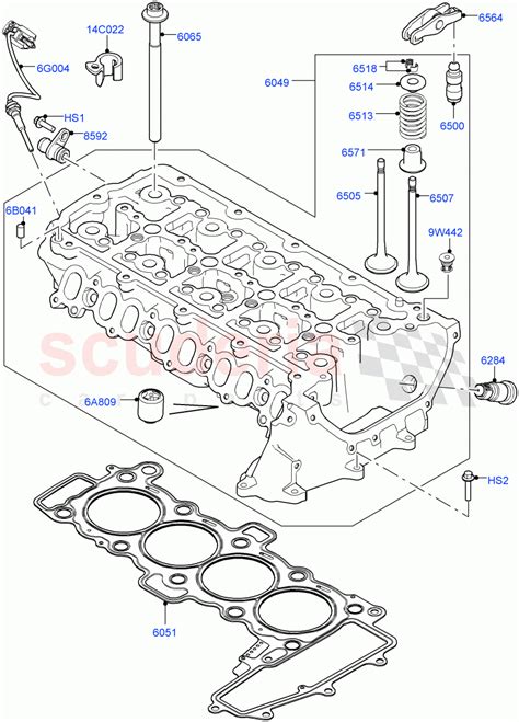 Cylinder Head 20l I4 Dsl Mid Dohc Aj200 Halewood Uk 2 Parts