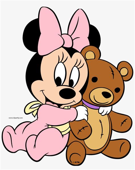 Minnie Bebe Png Baby Minnie Mouse Teddy Bear Transparent Png