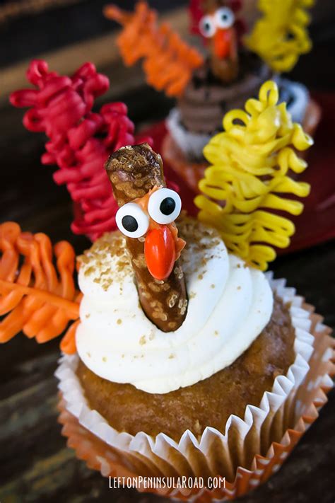 Thanksgiving Turkey Cupcakes Left On Peninsula Road