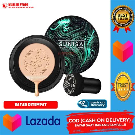 Sunisa Bedak Glowing Asli Original Tahan Air Sunisa Air Cushion