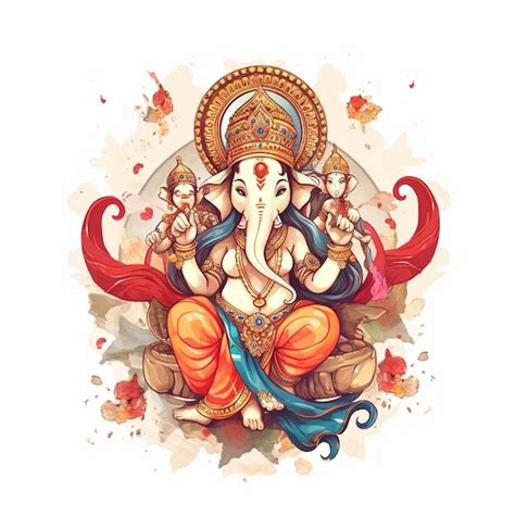 Premium Ai Image Illustration Of Lord Ganesha For Ganesh Chaturthi Ai