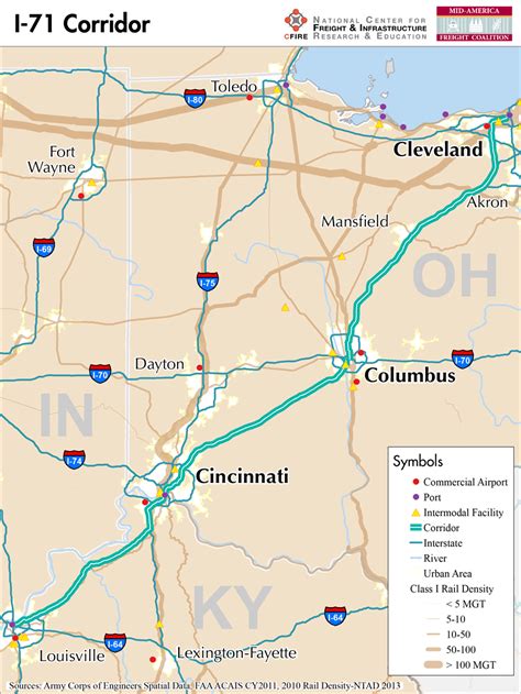 Interstate 71 Ohio Map Deeann Geraldine