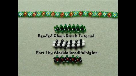 Beaded Chain Stitch Tutorial Part 1 Youtube