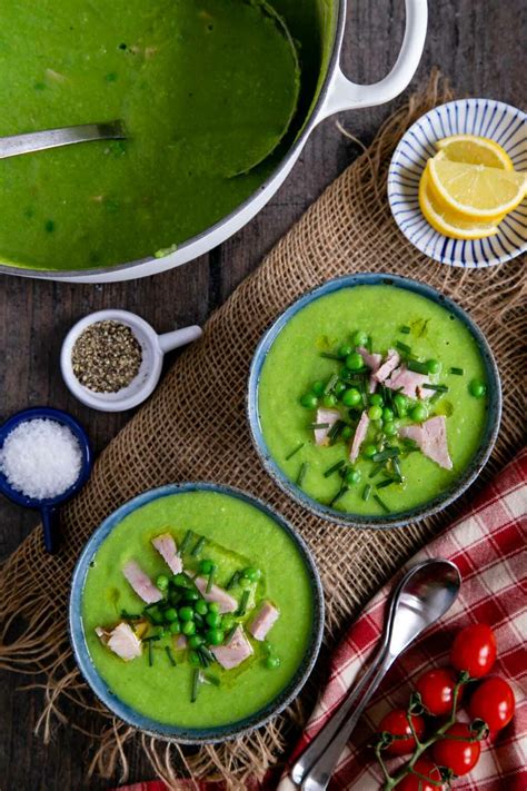 Green Pea And Ham Soup Helen S Fuss Free Flavours