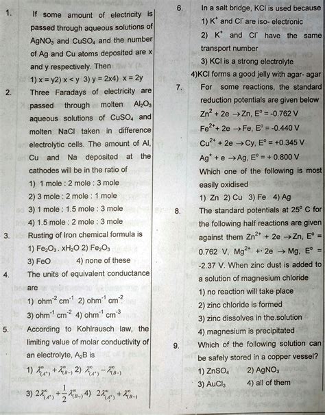 SOLUTION Electrochemistry Questions Studypool