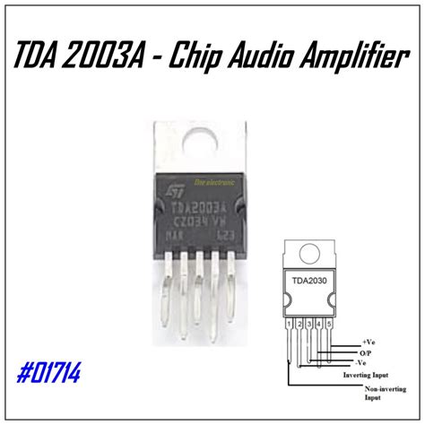 Jual Ic TDA2003A ST Chip Hifi Audio Power Amplifier Mono 10w TDA