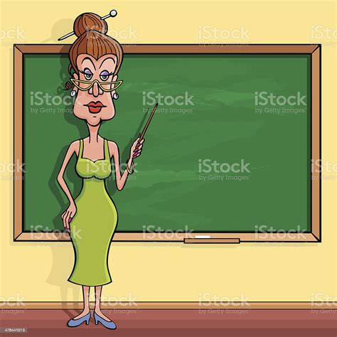 Women Teacher In The Classroom Stock Illustration Download Image Now