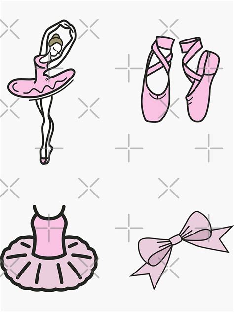 Ballerina Sticker Pack Sticker By Tristahx Redbubble