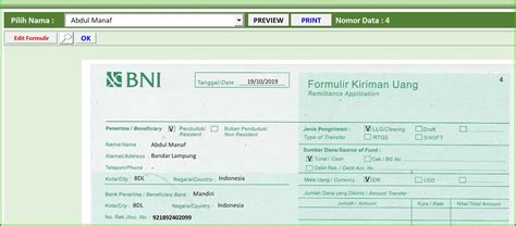 Contoh Slip Setoran Bank Nagari Panduan Transfer Via Virtual Account