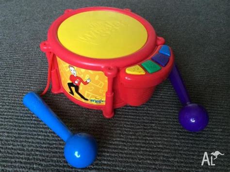 The Wiggles Spin Master Singing Drum Set 6 Musical Songs Euc For Sale