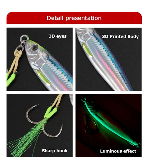 Tolure New Jigging Lures G G G Long Casting Fishing Jig Lure