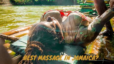 Limestone Massage On The Great River Bamboo Raftvisitjamaica Travelvlog Jamaica