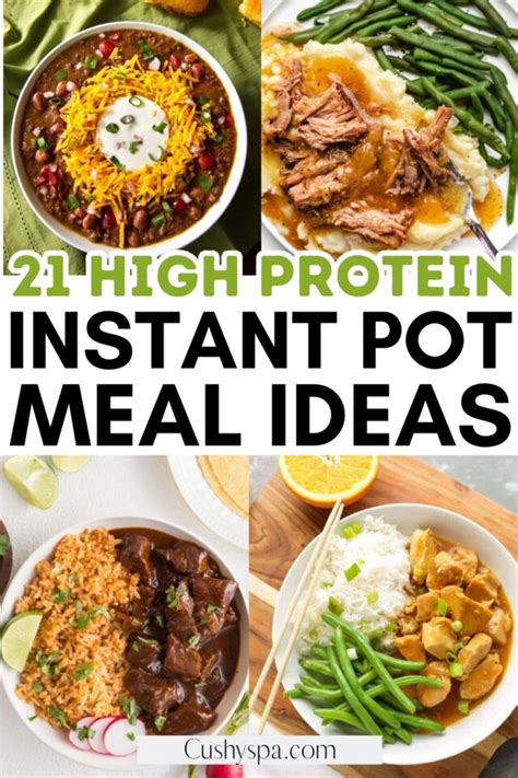 High Protein Instant Pot Recipes Cushy Spa