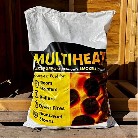 Multiheat Smokeless Coal 20KG Sealed Bags Cheshire Town Country Fuels