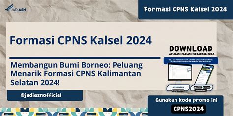 Formasi Cpns Kalsel Membangun Bumi Borneo Peluang