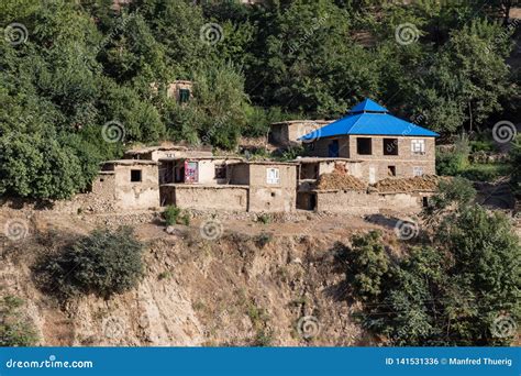 House In Afghanistan In The Pamir Mountains In The Border Area To