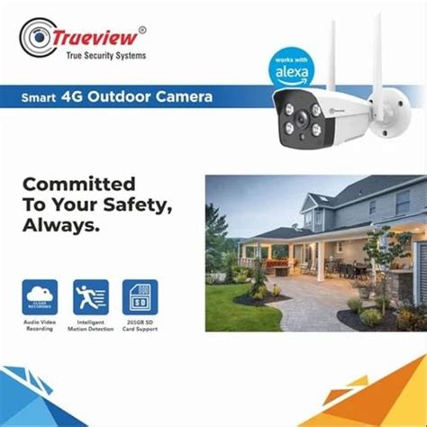 Trueview 3mp All Time Color 4G Sim Based Bullet CCTV Security Camera At