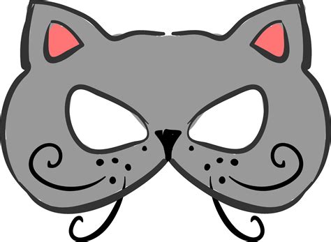 Cat Mask Illustration Vector On White Background 35418482 Vector Art