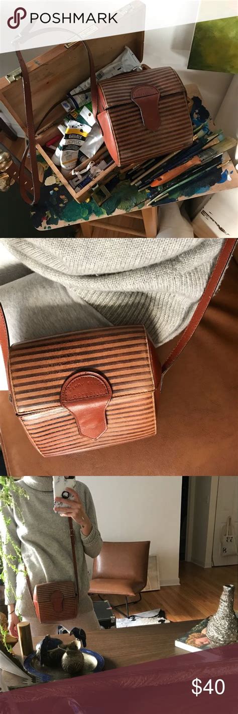 Vintage Perry Ellis Brown Purse Brown Purses Purses Perry Ellis