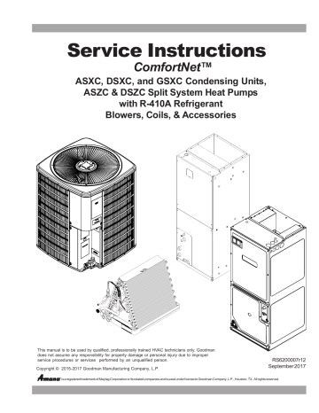 Goodman Air Conditioner Wiring Diagram