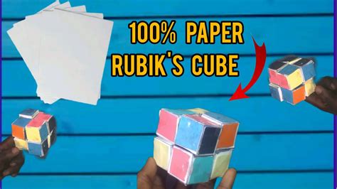 How To Make Paper 2x2 Rubik S Cube Diy Origami Magic Infinity Cube Easy Paper Crafts Youtube