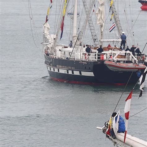 Détail des Grandes Voiles du Havre la semaine dernière Un immense