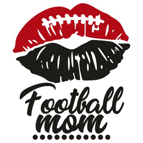 Lips Football Mom Svg Football Mom Vector File