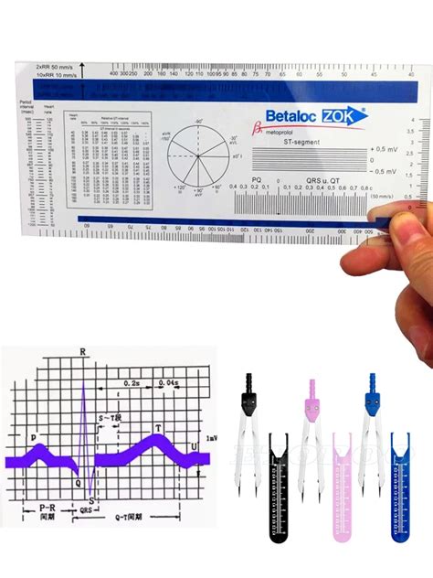 Adet Ekg Cetvel Ecg Gonyometresi T Bbi Cetvel Ekg T Bbi Kumpas