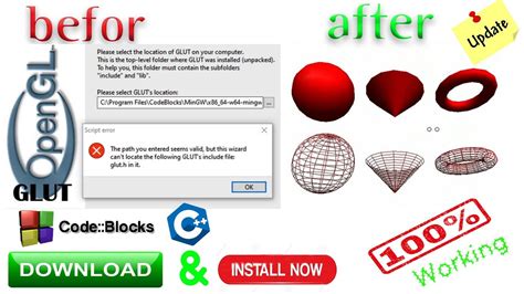 How To Fix Opengl Error Install Code Blocks In Windows Youtube