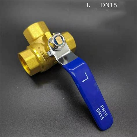 Mduoduo 3 Way Brass Ball Valve L T Bore Valve Ball Valve For Water Oil Gas