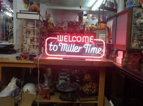 Vintage, "Welcome to Miller Time" Beer Neon Light! | #524000790