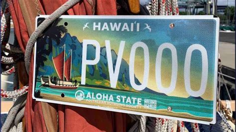 Hawaiis Polynesian Voyaging Society License Plate Wins National Award