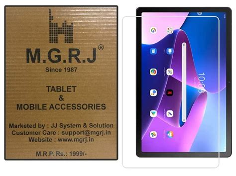 M G R J Tempered Glass Screen Protector For Lenovo Tab M Fhd Rd Gen